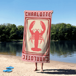 Personalized Ocean Creature Quick Dry Oversized Microfiber Beach Towel with Name Travel Essentials Beach Party Birthday Gift for Friends