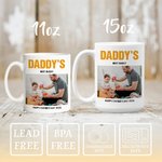 Personalized Photo Ceramic Coffee Mug with Text Anniversary Father's Day Birthday Gift for Man