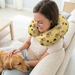 Oreiller de cou personnalisé en forme d'arête de poisson avec photo Cadeau d'anniversaire pour les amoureux des animaux de compagnie Cadeau d'anniversaire pour les employés de bureau