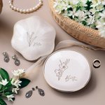 Gepersonaliseerde Keramische Geboorte Bloemen Sieraden Schotel met Naam Huwelijk Verloving Verjaardag Moederdag Cadeau voor haar