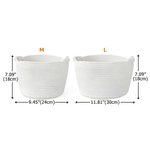 Personalized Paw Print Cotton Woven Dog Cat Toy Storage Basket Pet Bed with Name Pet Birthday Adoption Anniversary Gift for Pet Owner Lover