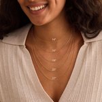 Personalised Minimalist Butterfly Necklace with Letter Dainty Jewellery Mother's Day Birthday Anniversary Party Gift for Women