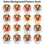 Personalised Oil Painting Style Pet Photo Checkered Jute Tote Bag with Name Daily Use Birthday Gift for Women Pet Owners