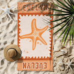 Personalized Ocean Creature Quick Dry Oversized Microfiber Beach Towel with Name Travel Essentials Beach Party Birthday Gift for Friends