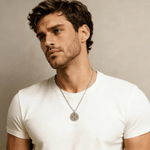 Personalised Round Initial Necklace Dainty Jewellery Mother's Day Birthday Gift for Mom Woman