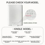 Personalized Cartoon Reading Character Leopard Print Kindle Case with Name for Multiple Models Daily Use Birthday Gift for Book Lover