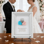 Personalized Vintage Unity Love Lock Names Wood Frame Keepsake with Engraved Text and Date Wedding Ceremony Gift for Couples