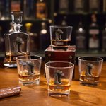 Personalized Retro Cowboy Boots Whiskey Decanter with Name Bar Accessory Birthday Anniversary Gift for Men Whiskey Lovers