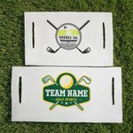 Personalisierter Golfball-Logo Golfwagen Sitzbezug Golfcart Sitzdecke mit Teamnamen und Slogan Geburtstag Geschenk für Golfspieler und -Liebhaber