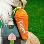 Conejito de peluche personalizado de 100% algodón con nombre y llavero conejito escondido en zanahoria regalo de Pascua y cumpleaños para niños