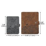 Personalised He Restores My Soul Flower PU Leather Journal Notebook with Name and Snap Button Closure Daily Use Birthday Gift for Christians