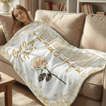 Henkilökohtainen Jumala sanoo, että olen syntynyt kukka pehmeä heittopeitto, jossa nimi kotikäyttöön Äitienpäivälahja äidille isoäidille