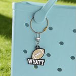 Personalized Basketball Baseball Sports Acrylic Keychain Bag Tag with Name Game Day Birthday Gift for Sport Lovers