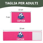 Fascia da braccio personalizzata con nome e logo, colori vivaci, per calcio e basket - Regalo di compleanno per squadre e giocatori