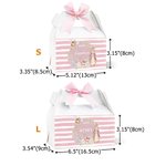 Personalised Cute Peter Rabbit Wreath Bee Bow Gift Box with Handle and Name Easter Party Gift for Boys Girls