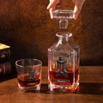Personalized Retro Cowboy Boots Whiskey Decanter with Name Anniversary Birthday Gift for Men Bartenders Whiskey Lovers