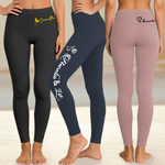 Personalized Paw Print Heart Dove Butterfly Horse Stretch Leggings Yoga Pants with Name Daily Sports Accessories Birthday Gift for Women