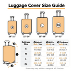 Couvre-bagages personnalisé avec monogramme de fleurs tropicales pour une valise de 18 à 32 pouces Accessoires de voyage Cadeau d'anniversaire pour les amoureux du voyage Amis