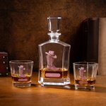 Personalized Retro Cowboy Boots Whiskey Decanter with Name Bar Accessory Birthday Anniversary Gift for Men Whiskey Lovers