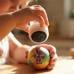 Personlig søtt kaninøre minimalistisk silhuett påskeeggstempel med navn Påske familiesammenkomster Gave til barn småbarn familier