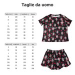 Pigiama personalizzato con foto del tuo animale domestico, multicolore - Regalo di San Valentino o anniversario per coppie e amanti degli animali