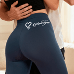 Personalized Paw Print Heart Dove Butterfly Horse Stretch Leggings Yoga Pants with Name Daily Sports Accessories Birthday Gift for Women