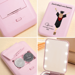 Miroir de maquillage double face avec lumière LED Cadeau d'anniversaire pour jeune fille diplômée