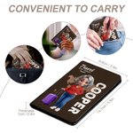 Personnalisé 3D Cartoon Character Airplane Map PU Leather Passport Holder with Name Travel Essential Birthday Gift for Him Her