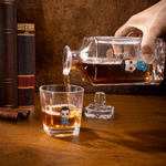 Personalized Cartoon Characters Birth Flower Whiskey Decanter with Name Bar Accessory Father's Day Gift for Man Woman Liquor Lover