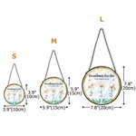 Personalised Birth Flower Sun Catcher Glass Acrylic Ornament with Name and Diamond Window Decoration Birthday Gift for Mom Grandma