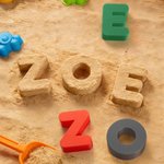 Personalisierte Multicolor Alphabet 3D gedruckt Sand Form Strand Spielzeug Urlaub Essentials Geburtstag Geschenk für Familie Kinder