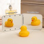 Personalised Stylish Floral Initial LED Makeup Mirror with Name Travel Essential Daily Use Birthday Gift for Women Makeup Lovers