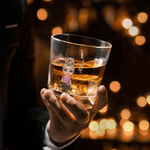 Personalized Cartoon Character Birth Flower Whiskey Decanter with Name Father's Day Birthday Gift for Fathers Bartenders