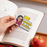Personalized Cute Cartoon Character Pencil Magnetic Bookmark Clip with Text Teacher's Day Back to School Gift for Teacher