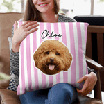 Almohada blanda personalizada con nombre para uso doméstico Regalo de cumpleaños para los amantes de las mascotas