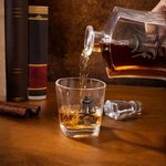 Personalized Retro Cowboy Boots Whiskey Decanter with Name Bar Accessory Birthday Anniversary Gift for Men Whiskey Lovers