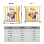 Almohada blanda personalizada con nombre para uso doméstico Regalo de cumpleaños para los amantes de las mascotas