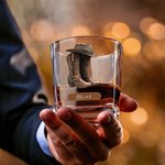 Personalized Retro Cowboy Boots Whiskey Decanter with Name Anniversary Birthday Gift for Men Bartenders Whiskey Lovers