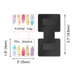 Personalised Cute Colour Crayons Magnetic Bookmark Clip with Name Teacher's Day Birthday Gift for Book Lover Bookworm Teacher