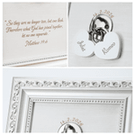 Personalized Vintage Unity Love Lock Names Wood Frame Keepsake with Engraved Text and Date Wedding Ceremony Gift for Couples