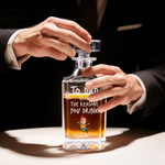 Personalized Photo To Dad From The Reasons You Drink Whiskey Set Engraved with Name Father's Day Birthday Gift for Father Husband Bartender