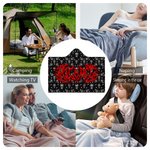 Couverture à capuche personnalisée avec nom pour un usage quotidien Cadeau d'anniversaire pour les amis, les adolescents et les amateurs de punk