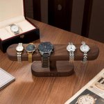 Personlig treklokkeholder med inngravert tekst Jubileum Bursdagsgave til menn som elsker klokker