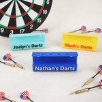 Gepersonaliseerde moderne stijl naam Multicolor PLA 6 Dart houder muur gemonteerde Display Stand Dart Club Verjaardagscadeau voor Darts fans liefhebbers