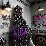 Couverture à capuche personnalisée avec nom pour un usage quotidien Cadeau d'anniversaire pour les amis, les adolescents et les amateurs de punk