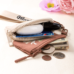 Personalised Cute Highland Cow Birth Flower Wristband Wallet with Name Mother's Day Birthday Gift for Women