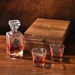 Personalized Retro Cowboy Boots Whiskey Decanter with Name Anniversary Birthday Gift for Men Bartenders Whiskey Lovers