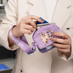 Personalised Cute Highland Cow Birth Flower Wristband Wallet with Name Mother's Day Birthday Gift for Women