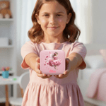 Personalised Birth Flower Elf Girl PU Leather Jewellery Box with Name Travel Essentials Wedding Bridal Shower Gift for Women