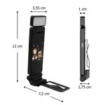 Luce da lettura LED personalizzata con nome, clip regolabile, ricaricabile - Regalo di compleanno per amanti dei libri